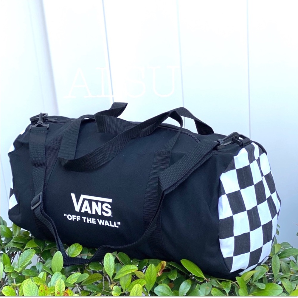 VANS Men’s Duffel Bag Medium Black AUTHENTIC VN0A4UFQNOA - Picture 2 of 10